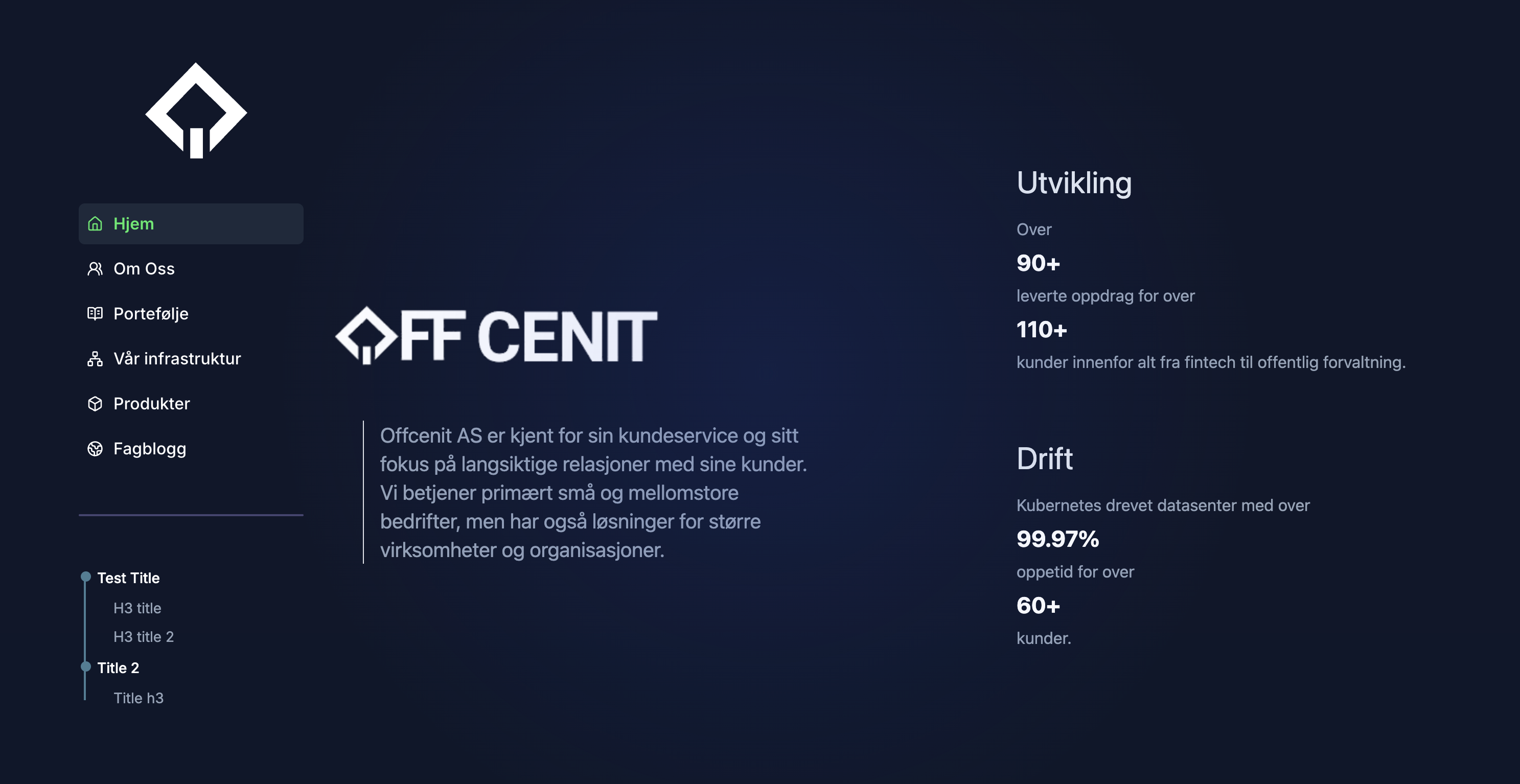 Ny Offcenit Nettside